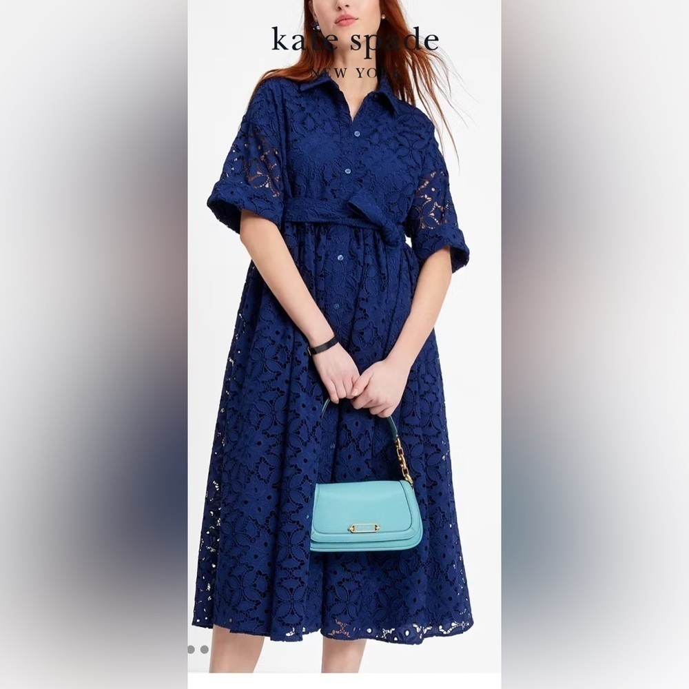 Kate Spade Embroidered Cutwork Montauk Dress XXS